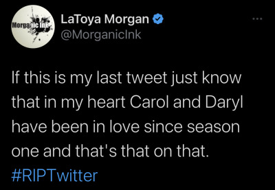 reedusmcbridedaily:reedusmcbridedaily:Former The Walking Dead writer LaToya Morgan on Twitter 