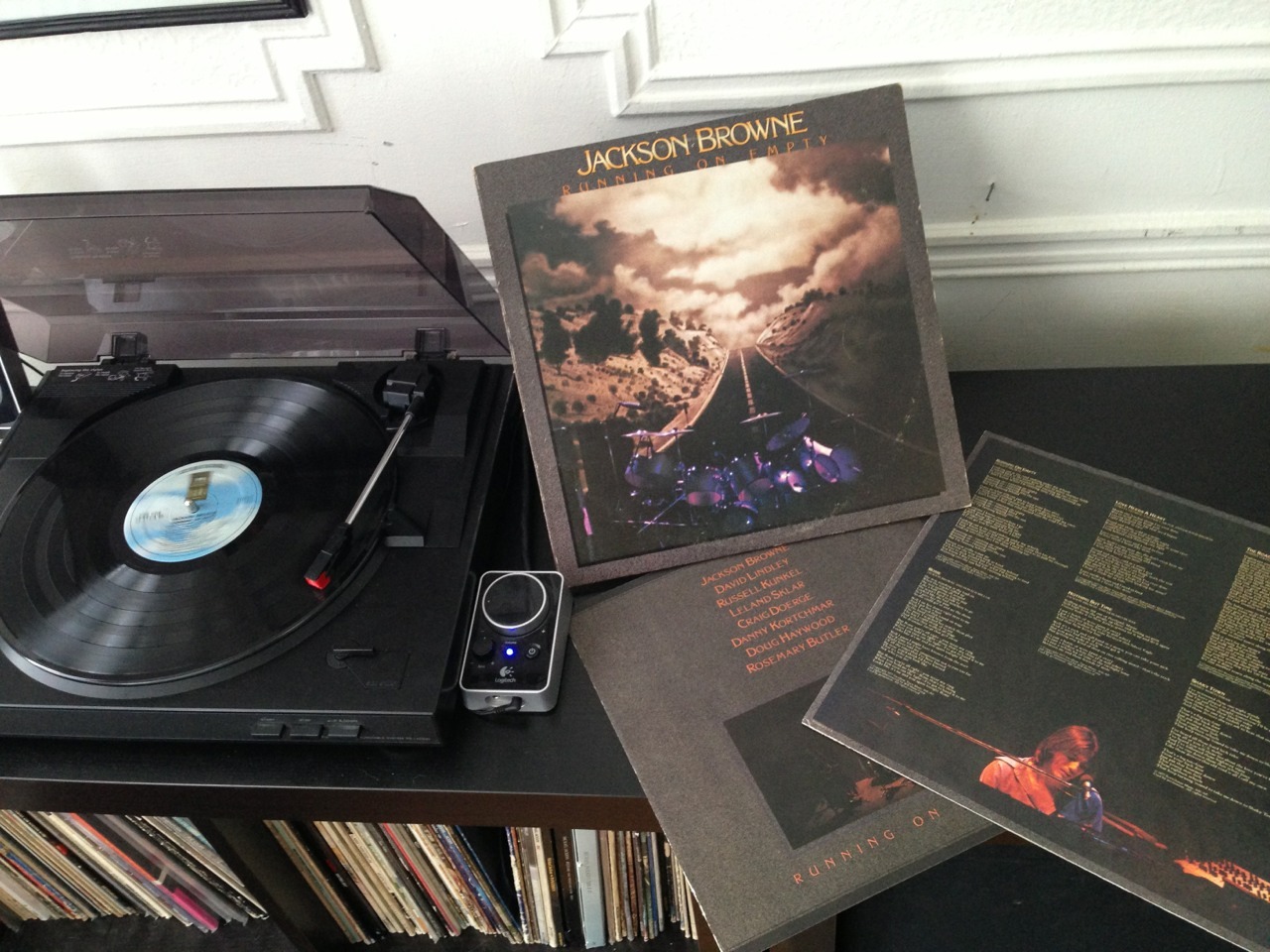 recordaday1985:  Jackson Browne - “Running on Empty” Basically a live album.