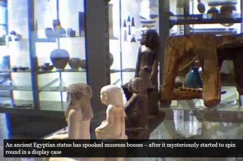 davejade: An ancient Egyptian statue has spooked museum bosses – after it mysteriously started