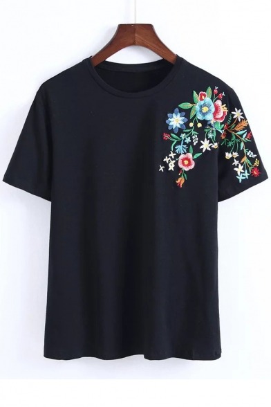 byetoyoua: Top Fashion&amp;Chic Black Tees  ANTI SOCIAL SOCIAL CLUB   Floral