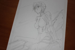 Ale-Halexxx:  Sketch Requets, Tsugumi From Nisekoi Featuring An Eva 3.0 Plugsuit…