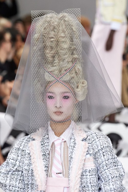 leah-cultice - Hair at Thom Browne Spring 2020 RTW