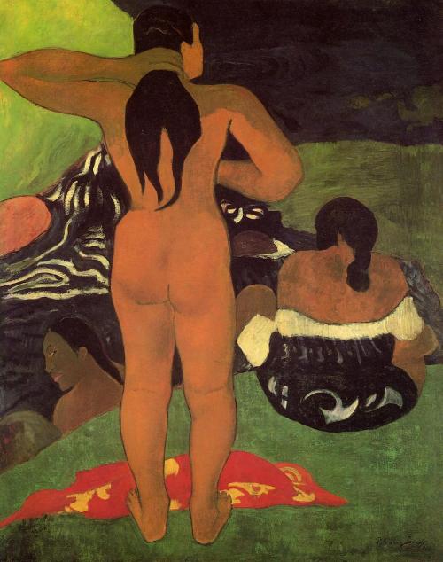 Tahitian women on the beach, 1892, Paul GauguinMedium: oil,canvas