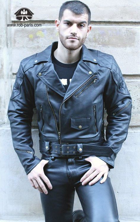 leatherdenimtatts: langlitzhercules: www.rob-paris.com/ Matthieu aka Mat Garcia, model for Ro