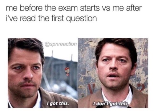 This was me all of last week during finals week&hellip;I suffered just how dean suffered when he