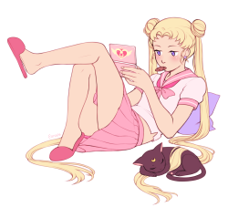 eunnieboo:  usagi for a commissions post i’m making! she’s playing animal crossing :9 