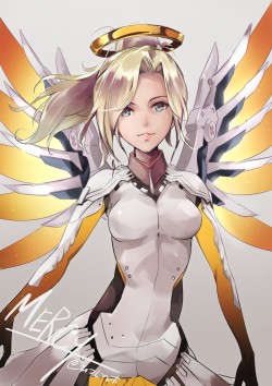 mercy (overwatch) drawn by mousoup - Danbooru
