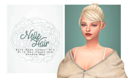 Nelle HairBGC;Comes will all 24 EA hair colors;Hat Compatible;Custom Thumbnail;Dont repost/use as yo