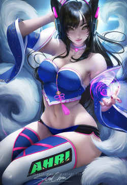 sakimichan:   Fun painting of overwatch/