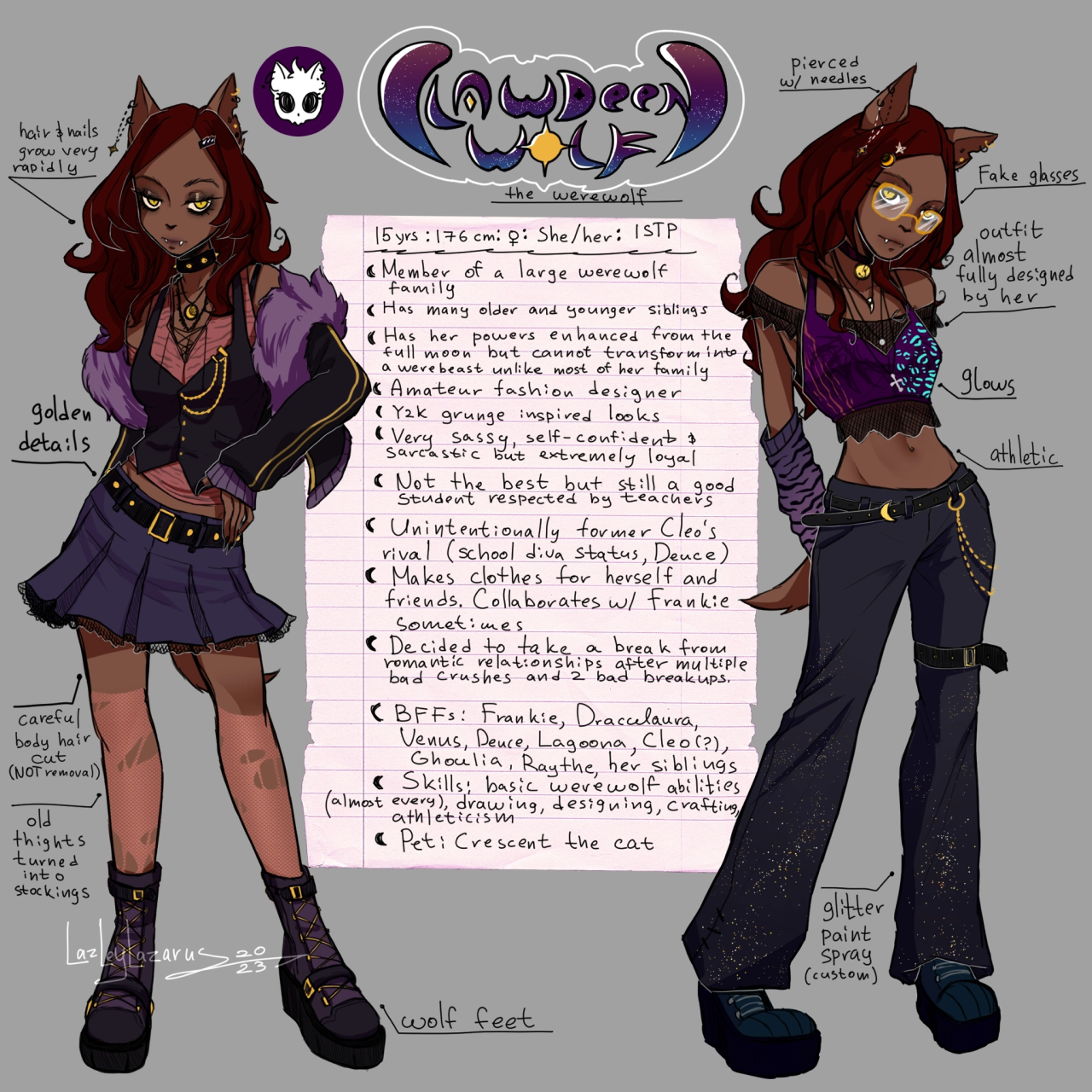 clawdeen wolf school club  Monster high art, Monster high