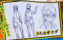 raypazza:  fuckyeahsasusaku: &ldquo;Her cold eyes are her special feature. She wears clothes with the Uchiha family crest.&rdquo; (x) THIS IS THE PRODOUCT OF SASUSAKU LOVE !!!! 