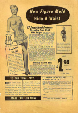 notpulpcovers:  Hide a Waist Advertisement–Before https://flic.kr/p/V4oGzh