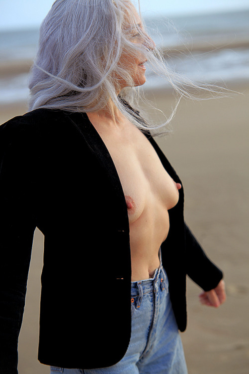 polymorphous2: Summer Jacket - Alex B? I love long silver hair on a sexy mature woman