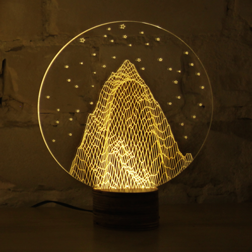 3D Optical Illusion of 2D LampsStudio Cheha based in Tel Aviv has created these LED lamps “Bulbing