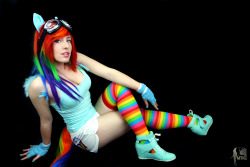 hotcosplaychicks:  Rainbow Dash by TenderCosplay