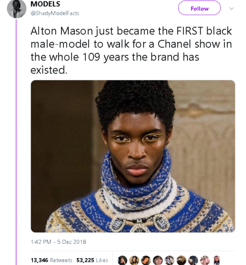 sbcaribbeanbeauty:futureblackwakandan:gahdamnpunk:First in 109 years.I love Alton. Good for him. Sha