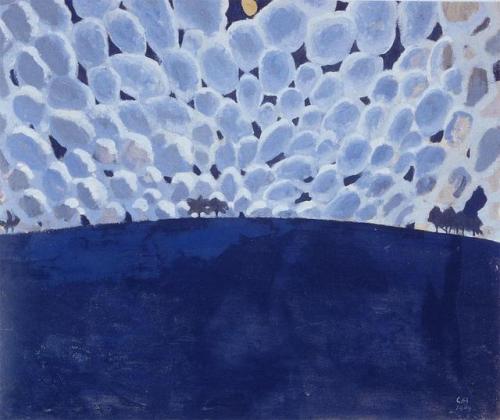 artist-amiet:Moonlit Landscape, 1904, Cuno Amiet