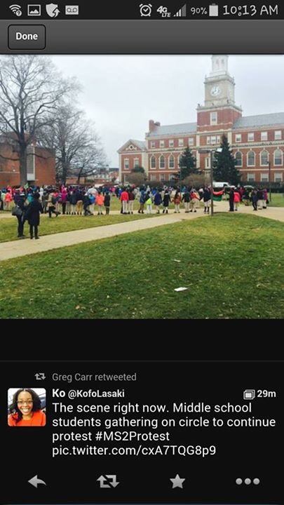 beautiful-ambition:beautiful-ambition:This is what happens when you teach and raise the babies right! And I am so proud of my HBCU, my alma mater, Howard University. THIS is where change begins, in the children!Yall need to pay this some kind of attention