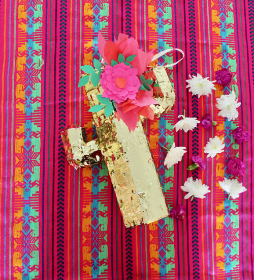 15&quot; Gold Cactus Piñata //LulaFlora