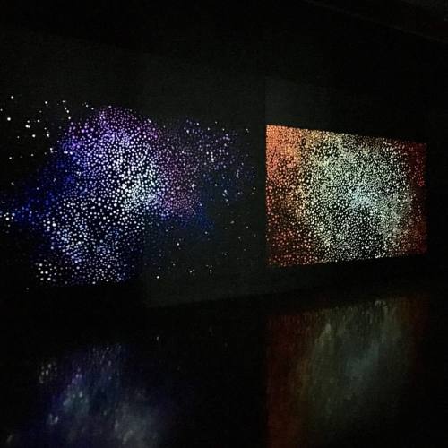 Daniel Boyd - &lsquo;A darker shade of dark 1-2 (of 4), 4 channel video projection. #danielboyd #sam