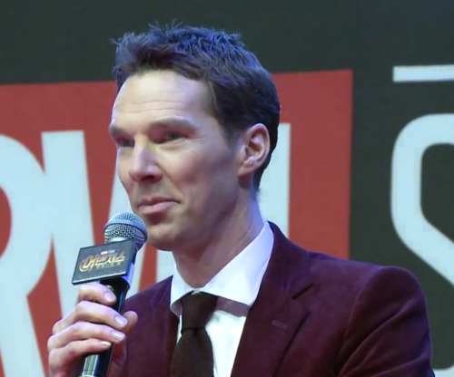 elennemigo:Benedict at the stage | Fan and press Event | South Korea.  (my screenshots)