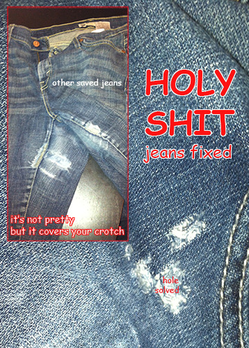 touchofgrey37:  roachpatrol:  isozyme:  KEEP THOSE JEANS ALIVE Everybody knows the