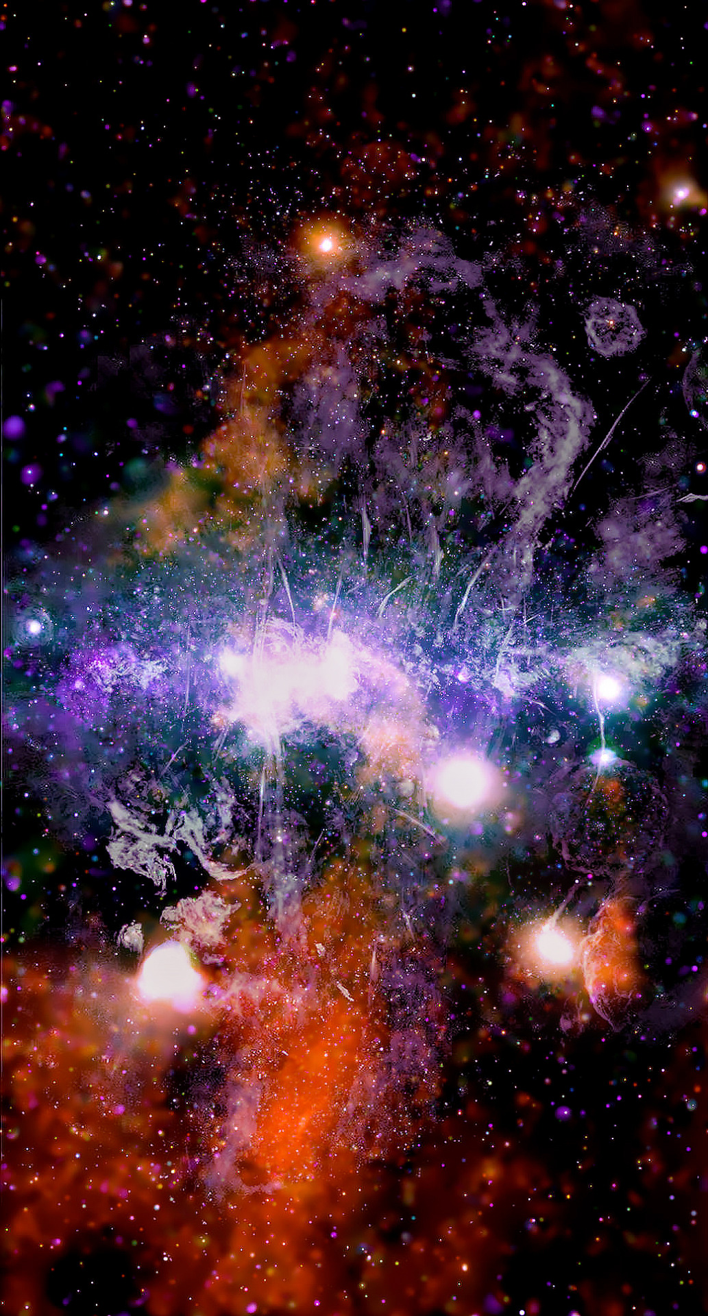 “Threads of superheated gas and magnetic fields are weaving a tapestry of energy at the center of the Milky Way galaxy. — NASA Chandra
”