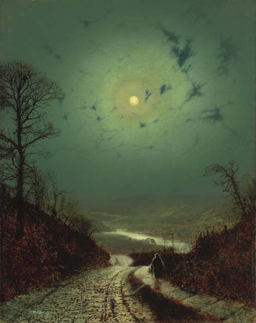 mydarkenedeyes:  John Atkinson Grimshaw (1836-1893) was a Victorian-era painter, notable for his moonlit scenes and landscapes.