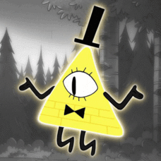 missfiirelight:  Week Gravity Falls Challenge Day 01. Favorite Character. (1/3)              Bill Cipher.