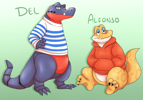 Animal crossing alligators! Because my boy Del just moved in to my island and I really like to draw 