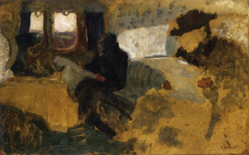 The First Class Compartment, 1899, Edouard Vuillardhttps://www.wikiart.org/en/edouard-vuillard/the-f