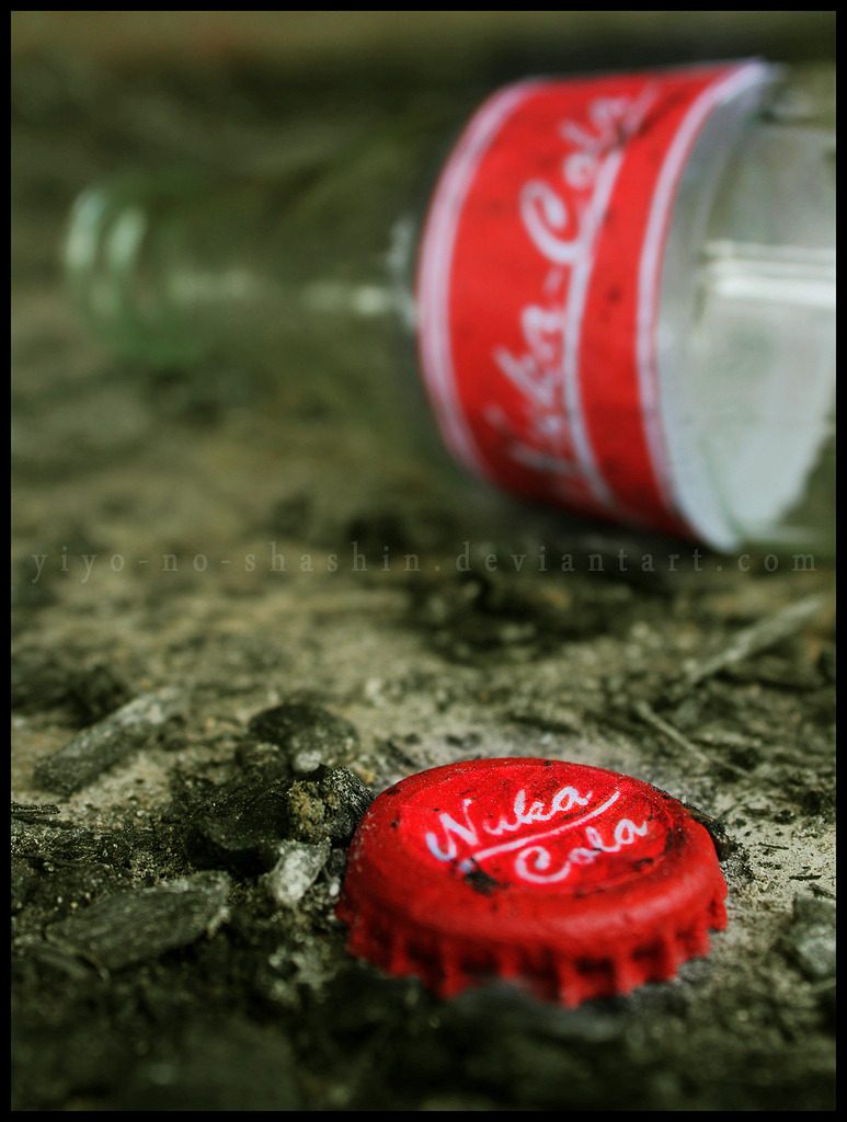 gamefreaksnz:  Refreshment in the Wasteland (by yiyo-chan) Tasty irradiated coke