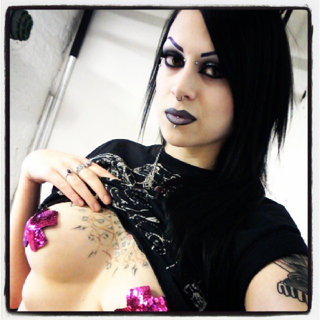 kathy-alexa:  Shoot time ;D #nipplepasties #kathyalexa #altmodel #blackhair #inkedgirl