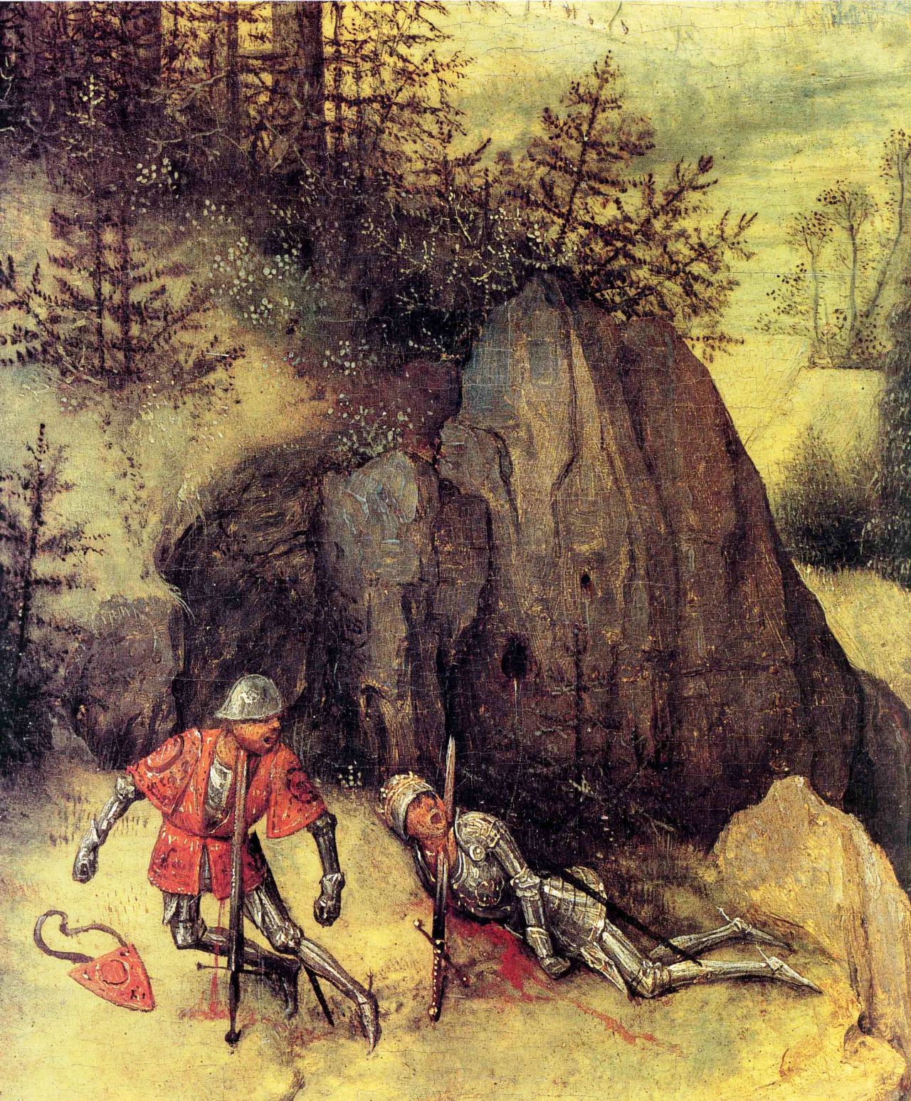 nataliakoptseva:  1562 Bruegel l’Ancien Le Suicide de Saül, Détail La mélée