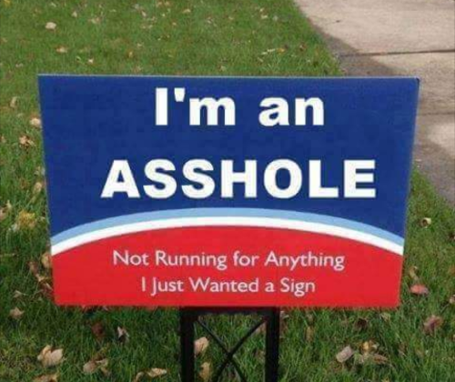 nylonvixen: Hell YEAH. My new yard signs arrived I WANT ONE!!! lol