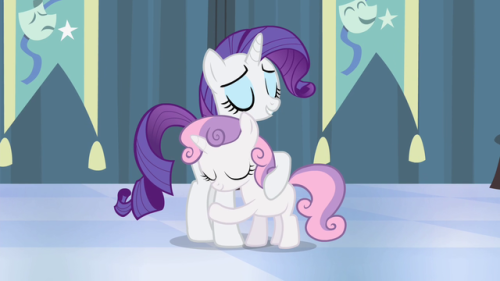 Today’s sisters are Rarity and Sweetie Belle from My Little Pony: Friendship is Magic