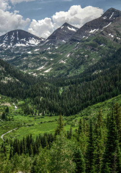 chelsea-recently:   	high mountain valley by Craig Silberman Colorado’s Yule Creek valley, in the Raggeds Wilderness Area  
