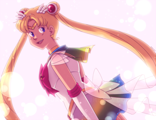 kokoronis:felt like drawing some sailor moon, and since there was an eclipse yesterday, i went with 