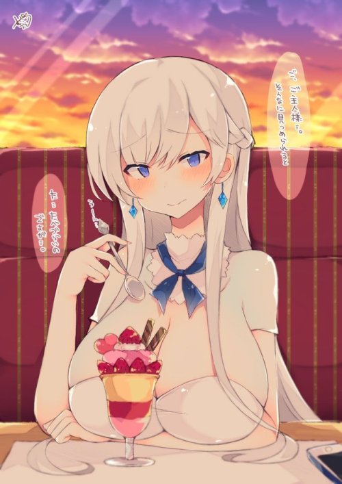 M_uu418: &ldquo;おベルベルと休日私服デート 〜ファミレス編〜 #アズールレーン t.co/Hjyoekl5rq&rdquo;