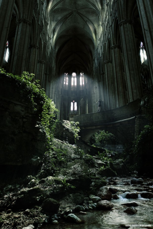 abandonedandurbex:Church St-Etienne-Le-Vieux, Caen, France [1060 x 960]