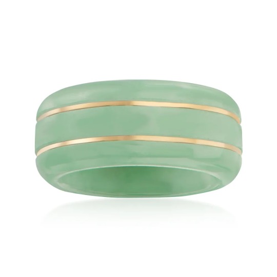 plumslices:I prefer these so much to the plastic ring trend. Topaz, Jade, 14k. 
