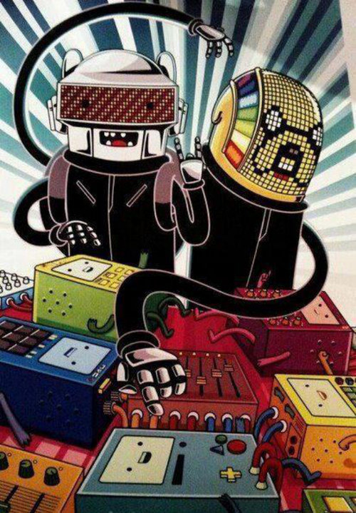 franzcorrea:  Adventure Time- Daft Punk 