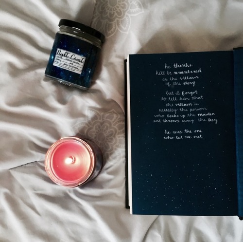 pretty candles + book defacing ❤️