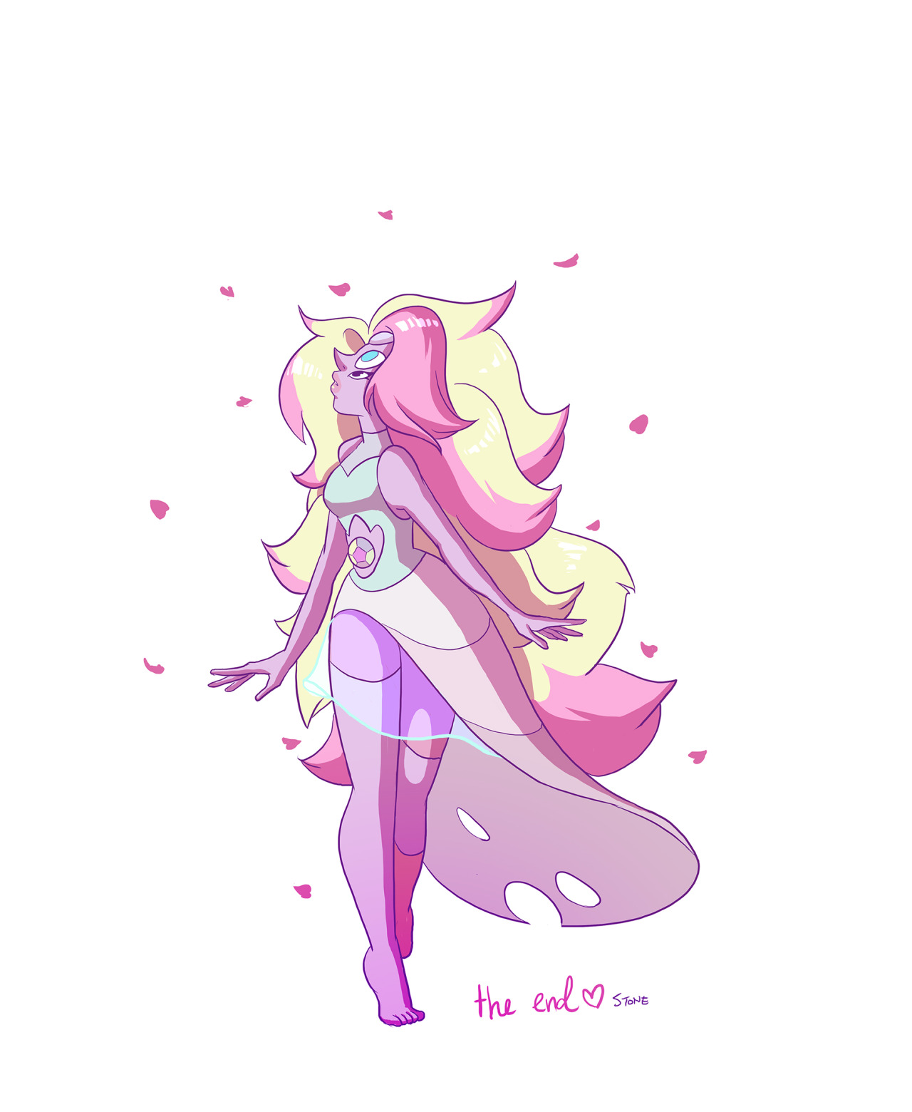thesanityclause:  So!! I made a comic about Rose and Pearl forming Rainbow Quartz
