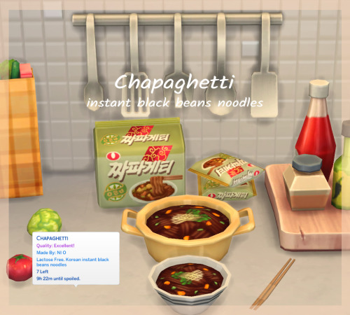 November 2021 Recipe_Chapaghetti  ※ Need Recipe Pack Mod Latest Version (21.11.05 version)※  [Recipe