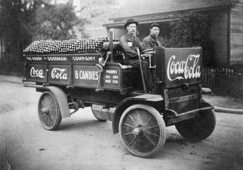 Porn photo Coca Cola delivery truck, 1909