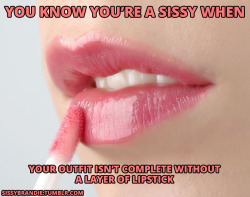 And gloss. I want my lips to attract all the cocks