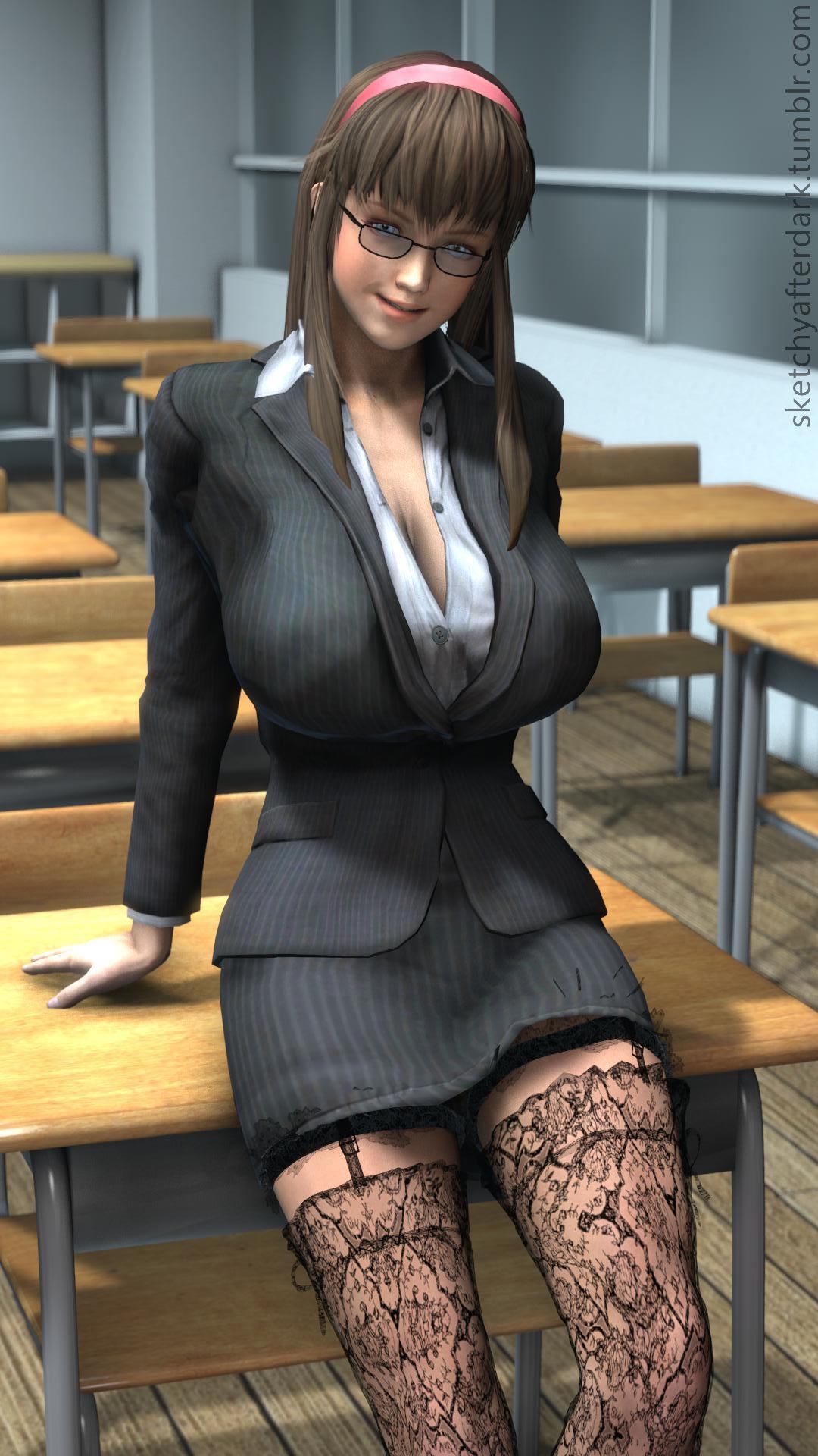 sketchyafterdark: Hitomi is present Well, now both the dark elf character, and the