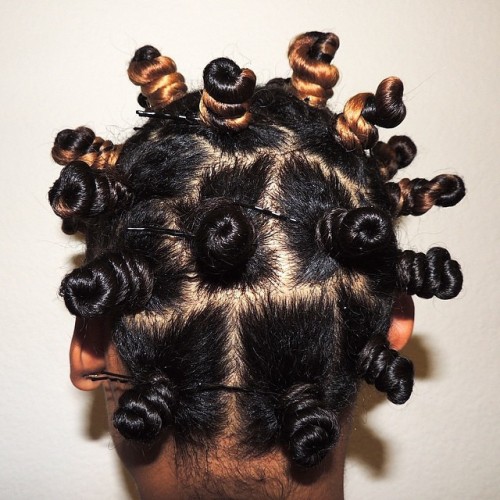 sweetlydifficult:Bantu Knots also known as ZULU knots originated in West Africa….not twisted mini bu