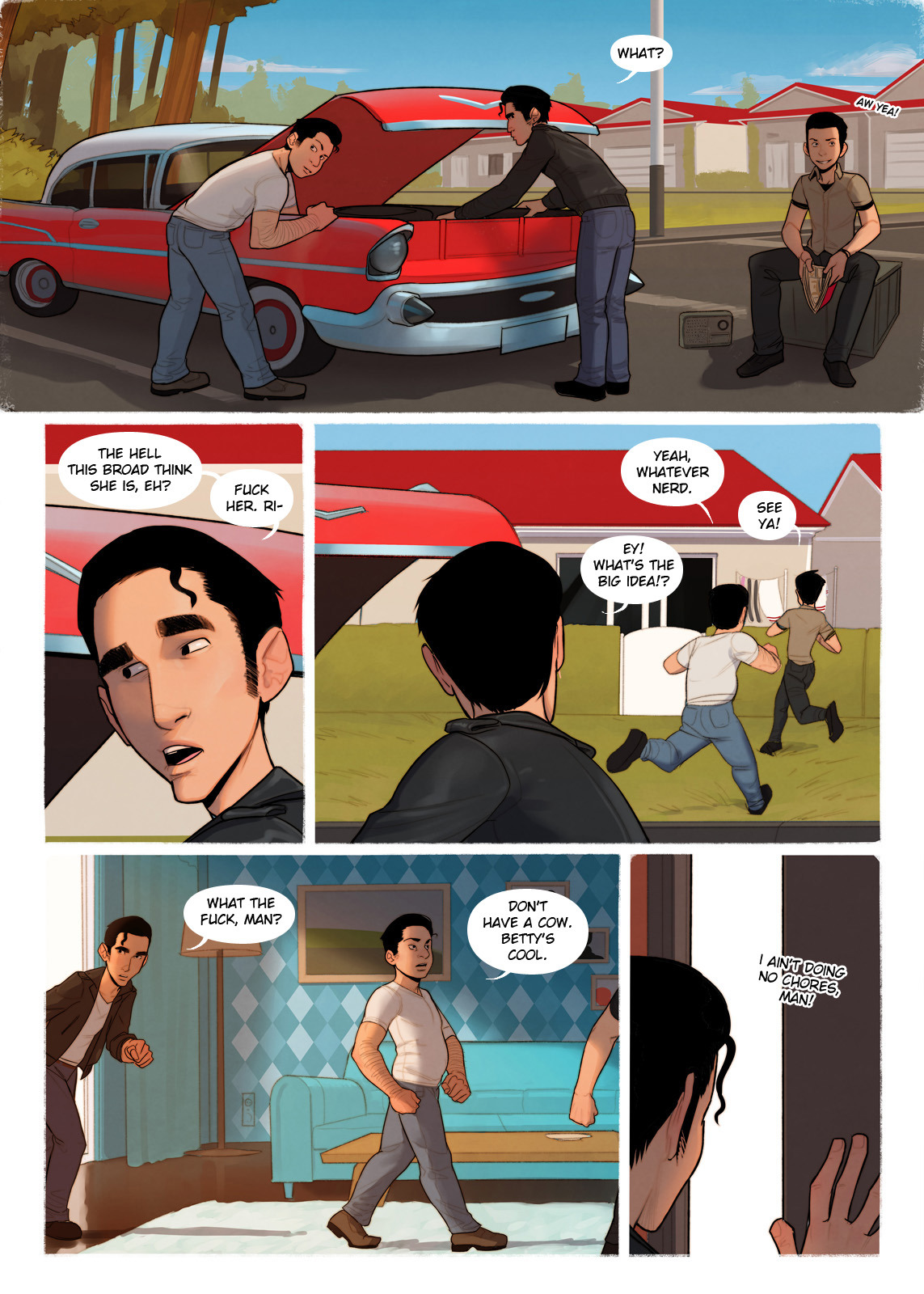 incaseart:  Here it is! All 19 pages of “The Good Old Times” finished.Since